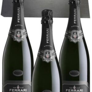Trento DOC Verticale Legno Perlè Nero 3 annate 2003-2004-2005 Ferrari 3 bot