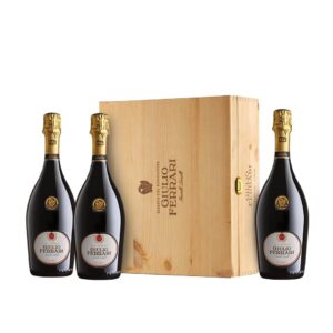 FERRARI GIULIO FERRARI RISERVA DEL FONDATORE 2009 CASSETTA DA 3 BOTTIGLIE - 0,75CL - BOX LEGNO